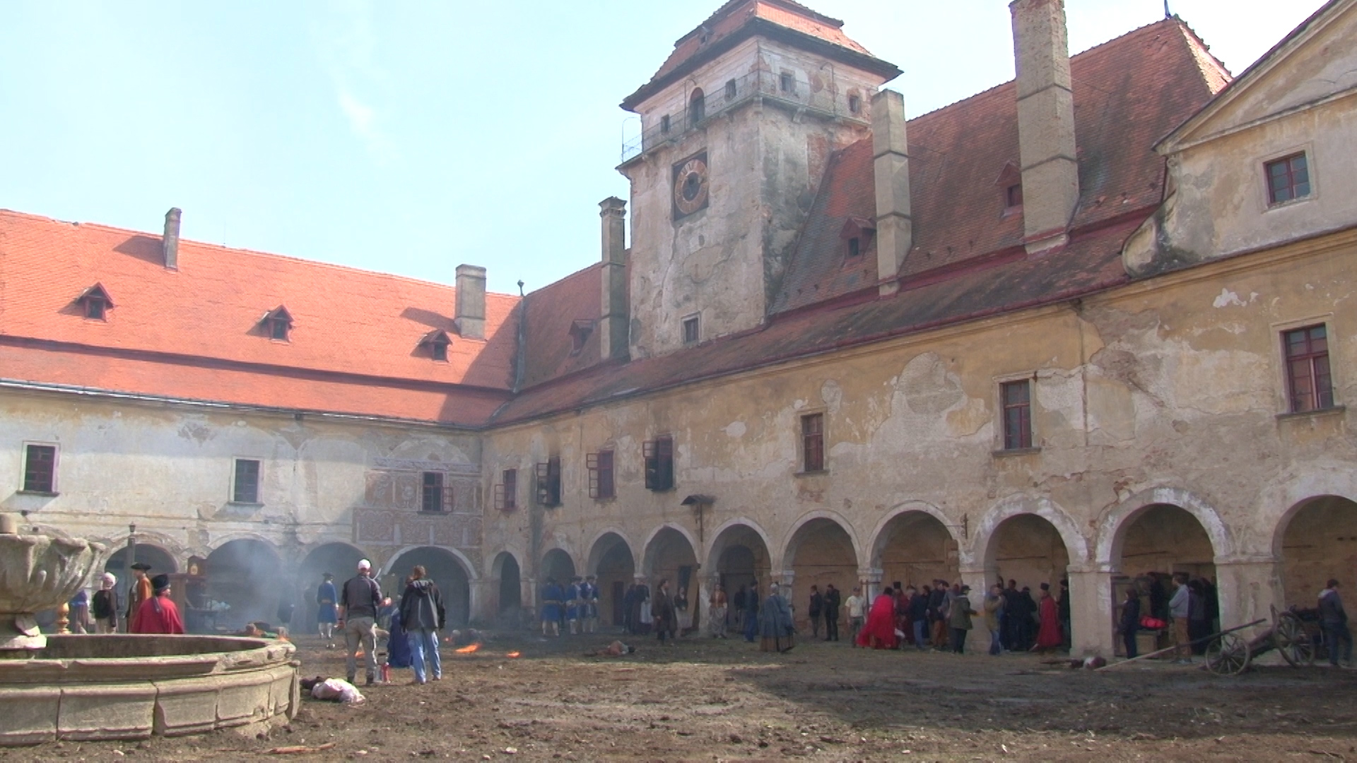 Natáčanie na Zámku Jaroslavice Foto: RTVS 
