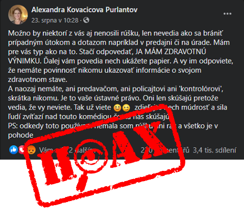 Zdroj: Hoaxy a podvody - Polícia SR