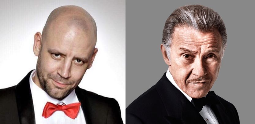 Foto: FB Radovana Cholevu a postava Wolfa z Pulp Fiction