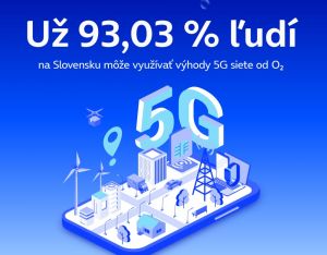Už viac ako 93 % ľud&iacute; na Slovensku sa m&ocirc;že pripojiť do vymakanej 5G siete od O2