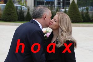 &Scaron;&iacute;ri sa fotka ako Kiska bozk&aacute;va Čaputov&uacute; a s&uacute; bez r&uacute;&scaron;ka, ide o hoax (FOTO)