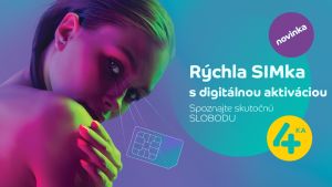4ka je dostupnej&scaron;ia ako kedykoľvek predt&yacute;m. Oper&aacute;tor predstavil R&yacute;chlu SIMku