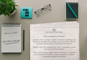 &Scaron;tudenti zorganizovali v&yacute;stavu venovan&uacute; pr&aacute;ci J&aacute;na Kuciaka