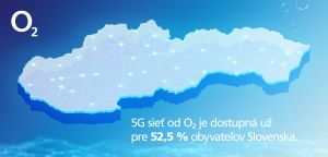 5G sieť od O2 je dostupn&aacute; už pre 52,5 % obyvateľov Slovenska, prin&aacute;&scaron;ame zoznam nov&yacute;ch lokal&iacute;t