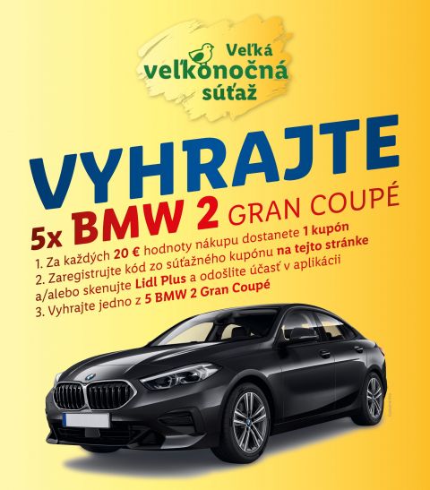 Vyhrajte v Lidli BMW 2 Grand Coupé, tu je návod (VIDEO)