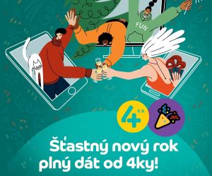 4ka mobiln&aacute; prev&aacute;dzka na Nov&yacute; rok &ndash; trikr&aacute;t viac volan&iacute; a&nbsp;rekordn&aacute; spotreba d&aacute;t