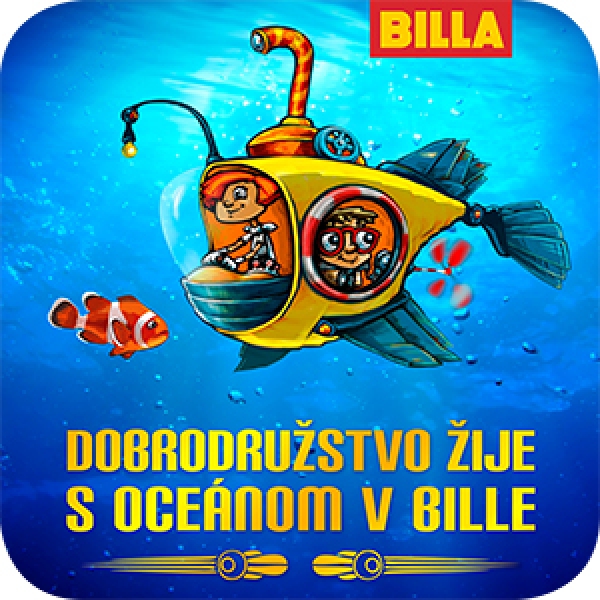 V Bille je op&auml;ť Kniha n&aacute;lepiek a s&uacute;ťaž Dobrodružn&yacute; oce&aacute;n