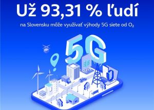 O2 op&auml;ť nar&aacute;stlo pokrytie. Vymakan&aacute; 5G sieť je dostupn&aacute; už pre 93,3 % ľud&iacute; na Slovensku