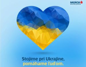 Nad&aacute;cia Slovenskej sporiteľne poskytne 50 000 &euro; ľuďom zasiahnut&yacute;m konfliktom na Ukrajine