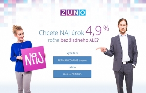 ZUNO ako prv&aacute; banka pon&uacute;ka &uacute;rok na p&ocirc;žičky 4,9 % bez žiadneho &bdquo;ALE"