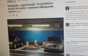 Kauza Moslimka na koberci v Auparku sa neskončila odstr&aacute;nen&iacute;m čl&aacute;nku