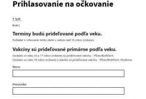 Na Pfizer a Modernu sa môže už prihlásiť ktokoľvek, zrušili vekovú hranicu