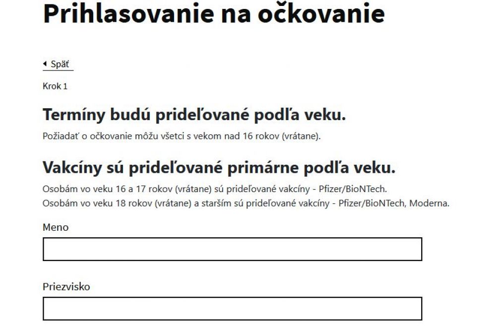 Na Pfizer a Modernu sa môže už prihlásiť ktokoľvek, zrušili vekovú hranicu