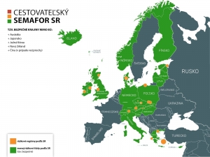 Pozor, od 1. 9. sa takto roz&scaron;iruje zoznam menej bezpečn&yacute;ch - červen&yacute;ch kraj&iacute;n (MAPA)