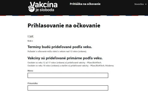 Novinka: Na očkovanie sa už môžu prihlásiť aj deti od 12 rokov