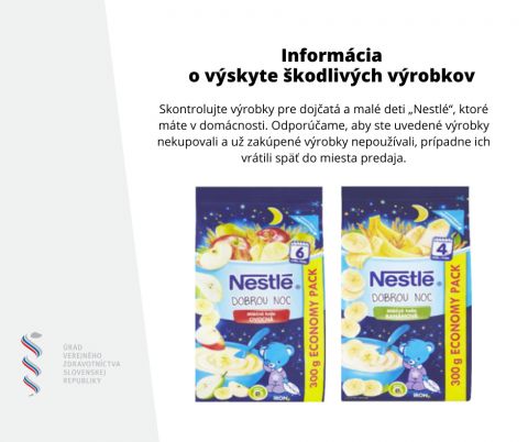 &Uacute;VZ SR: Pozor na tieto v&yacute;robky zn. Nestl&eacute;
