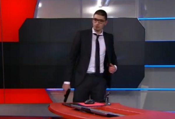 Do &scaron;t&uacute;dia holandskej telev&iacute;zie vtrhol ozbrojen&yacute; muž