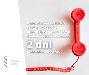 COVID-19: Koho všetko informovať o pozitívnom výsledku testu a čo je to úzky kontakt
