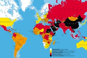 Slovensko si na mape slobody tlače polep&scaron;ilo