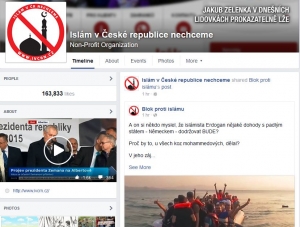 Facebook zablokoval str&aacute;nku Isl&aacute;m v Česk&eacute; republice nechceme