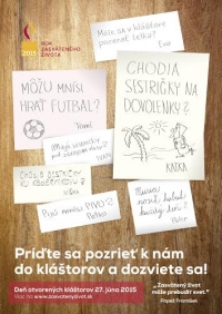 Ak chcete spoznať rehoľn&iacute;kov na Slovensku, pr&iacute;ďte na Deň otvoren&yacute;ch kl&aacute;&scaron;torov!