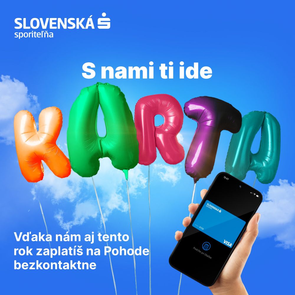 Pohoda s veľkou inov&aacute;ciou. Z&aacute;lohu za vratn&eacute; poh&aacute;re vr&aacute;ti vďaka Slovenskej sporiteľni priamo na kartu
