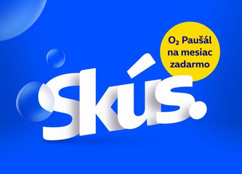 Nikdy nebolo jednoduchšie vyskúšať si akýkoľvek O2 Paušál na mesiac zadarmo