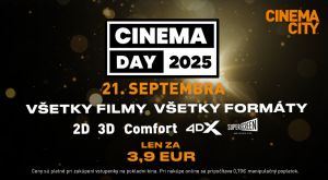 Cinema day je sp&auml;ť. Poďte do kina za zv&yacute;hodnen&uacute; cenu (PRIN&Aacute;&Scaron;AME PODROBNOSTI)