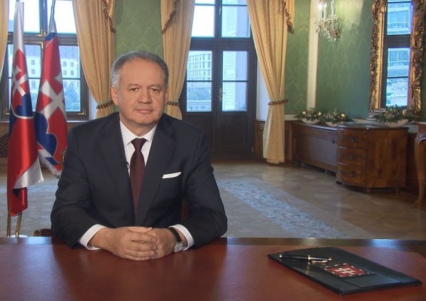 Cel&yacute; novoročn&yacute; pr&iacute;hovor prezidenta Andreja Kisku