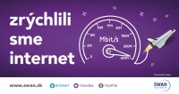 SWAN zvy&scaron;uje r&yacute;chlosti optick&eacute;ho internetu