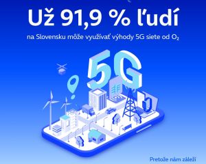 Už takmer 92 % ľud&iacute; na Slovensku sa m&ocirc;že pripojiť do vymakanej 5G siete od O2