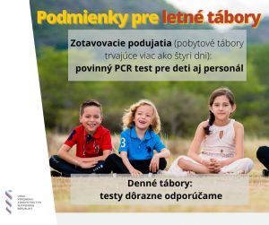Zverejnili presné podmienky k letným táborom a ako získate PCR test