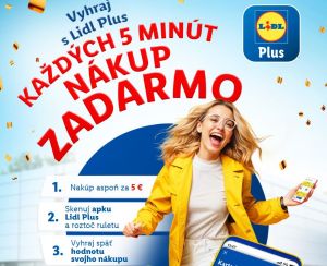 S&Uacute;ŤAŽ s Lidl: Každ&yacute;ch 5 min&uacute;t vyhrajte cel&yacute; n&aacute;kup zadarmo! Prin&aacute;&scaron;ame podrobnosti