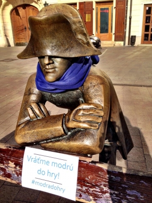 Sochy v Bratislave maj&uacute; modr&eacute; &scaron;&aacute;ly