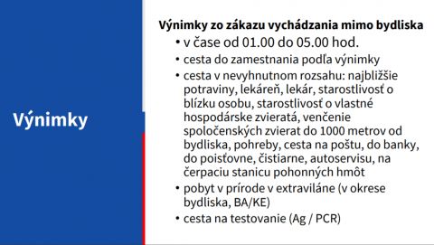 DÔLEŽITÉ: Od 1.1. platí prísny zákaz vychádzania. Toto je zoznam 19 výnimiek (ZOZNAM)