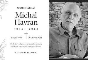 Term&iacute;n rozl&uacute;čky s Michalom Havranom st. je zn&aacute;my