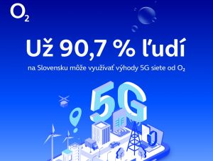 O2 dosiahlo ďal&scaron;&iacute; m&iacute;ľnik. Už 90,7 % ľud&iacute; na Slovensku sa m&ocirc;že pripojiť do vymakanej 5G siete