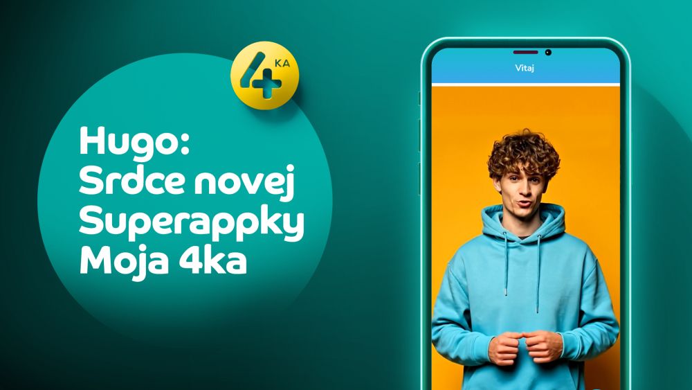 4ka uv&aacute;dza digit&aacute;lneho parť&aacute;ka Huga: AI asistenta v r&aacute;mci aplik&aacute;cii Moja 4ka