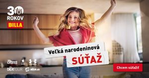 30 rokov vo veľkom &scaron;t&yacute;le: s BILLA z&aacute;kazn&iacute;ci s&uacute;ťažia o luxusn&eacute; dovolenky za 30 000 eur a ďal&scaron;ie v&yacute;hry za 300 000 eur