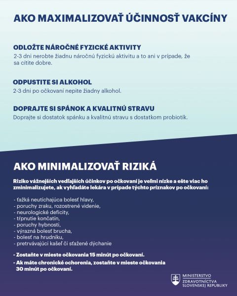 Praktick&eacute; rady, ako maximalizovať &uacute;činky očkovania a minimalizovať rizik&aacute; z vedľaj&scaron;&iacute;ch &uacute;činkov