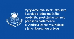 Učitelia posielaj&uacute; ministerke otvoren&yacute; list v s&uacute;vislosti s kauzou rigor&oacute;znej pr&aacute;ce Andreja Danka